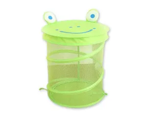 Cartoon Frog Foldable Pop-up Laundry Hamper - Green