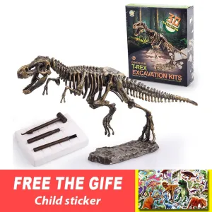 Jurassic Dinosaur Fossil excavation kits Education archeology Exquisite Toy Set Action Children Figure Education Gift BabyA9BC00