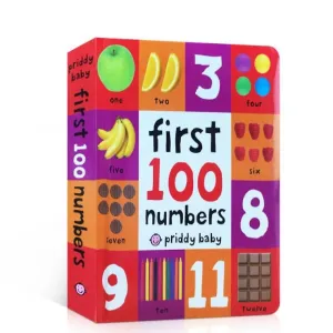 Number Books For Kids Early Education First 100 Animals Words In English Hardcover Board Children Learning Picture