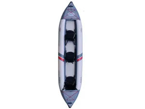 Seago Toronto 3 Person Inflatable Kayak - Light/Mid Grey - In Stock