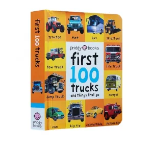 Trucks Books For Kids Early Education First 100 Animals Words In English Hardcover Board Children Learning Picture